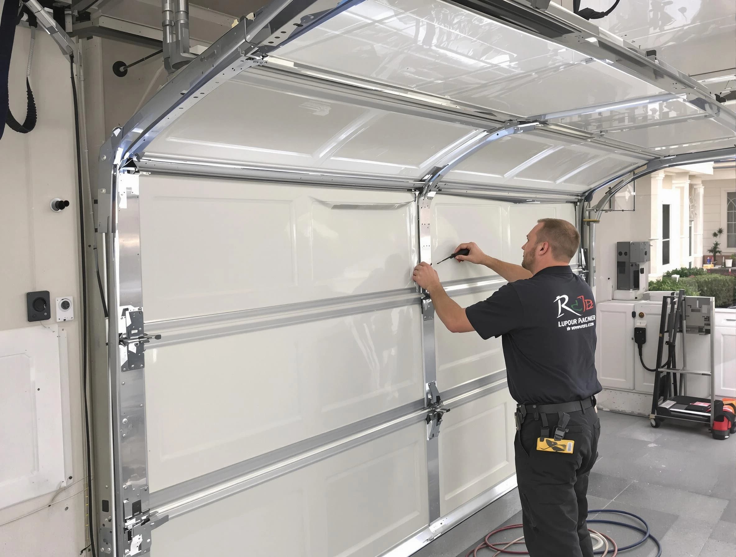 Columbine Garage Door Repair professional performing panel repair in Columbine