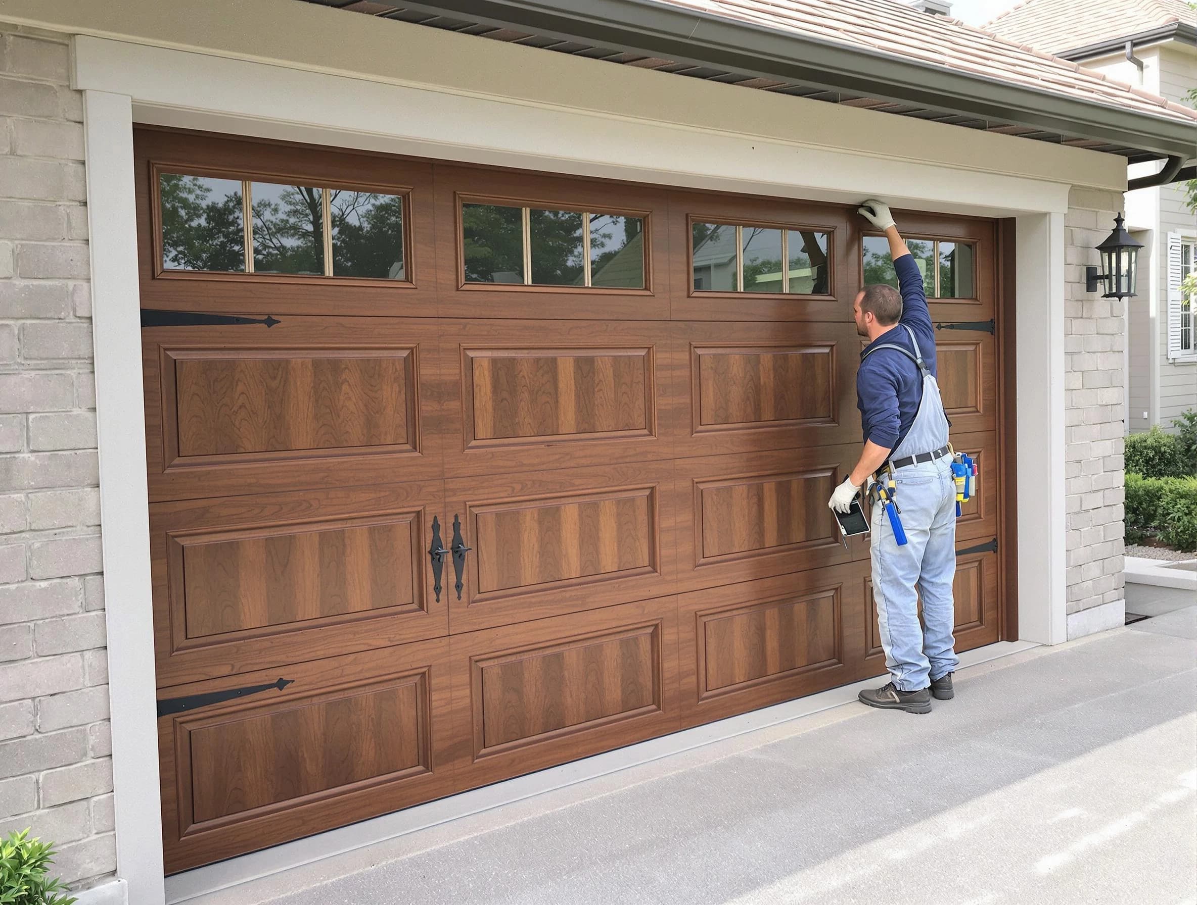 Custom garage door showcase by Columbine Garage Door Repair in Columbine
