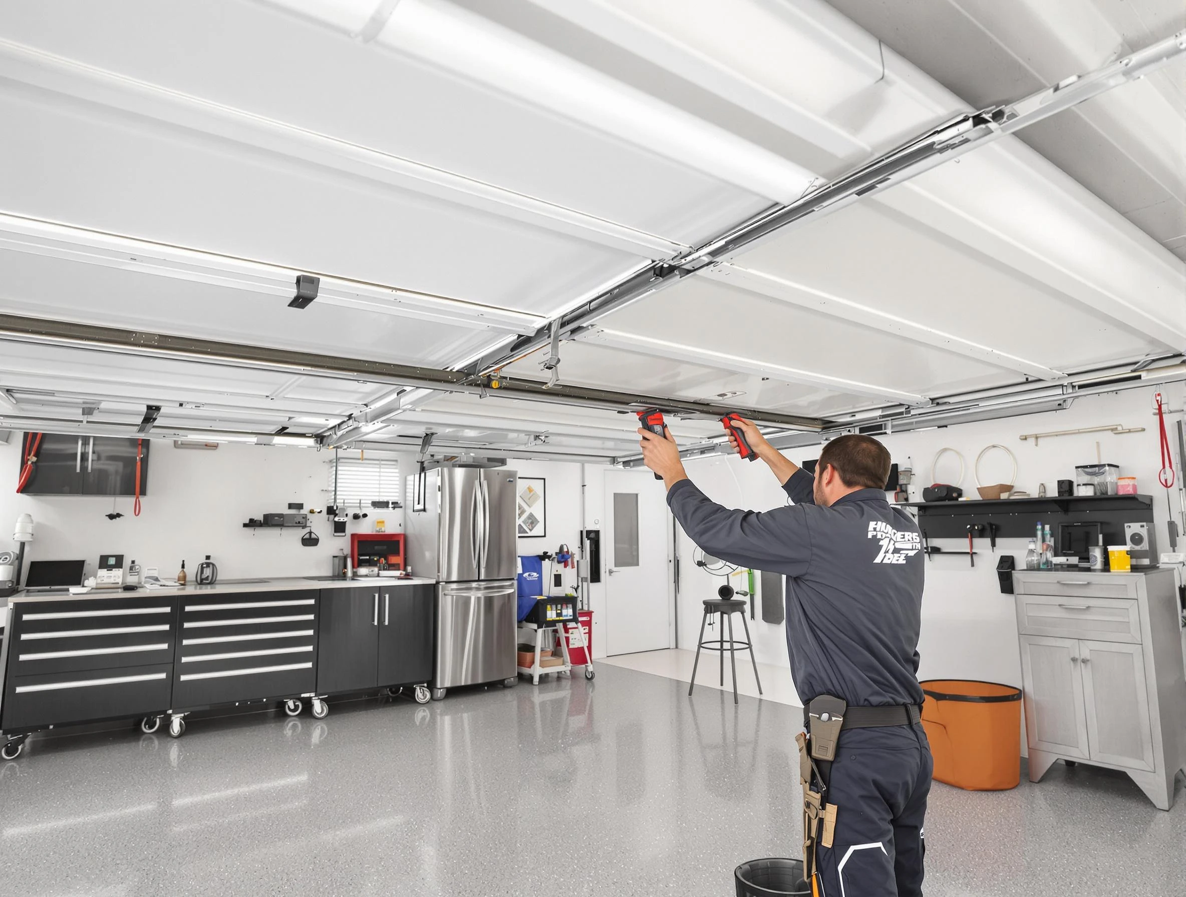 Overhead garage door repair service by Columbine Garage Door Repair in Columbine
